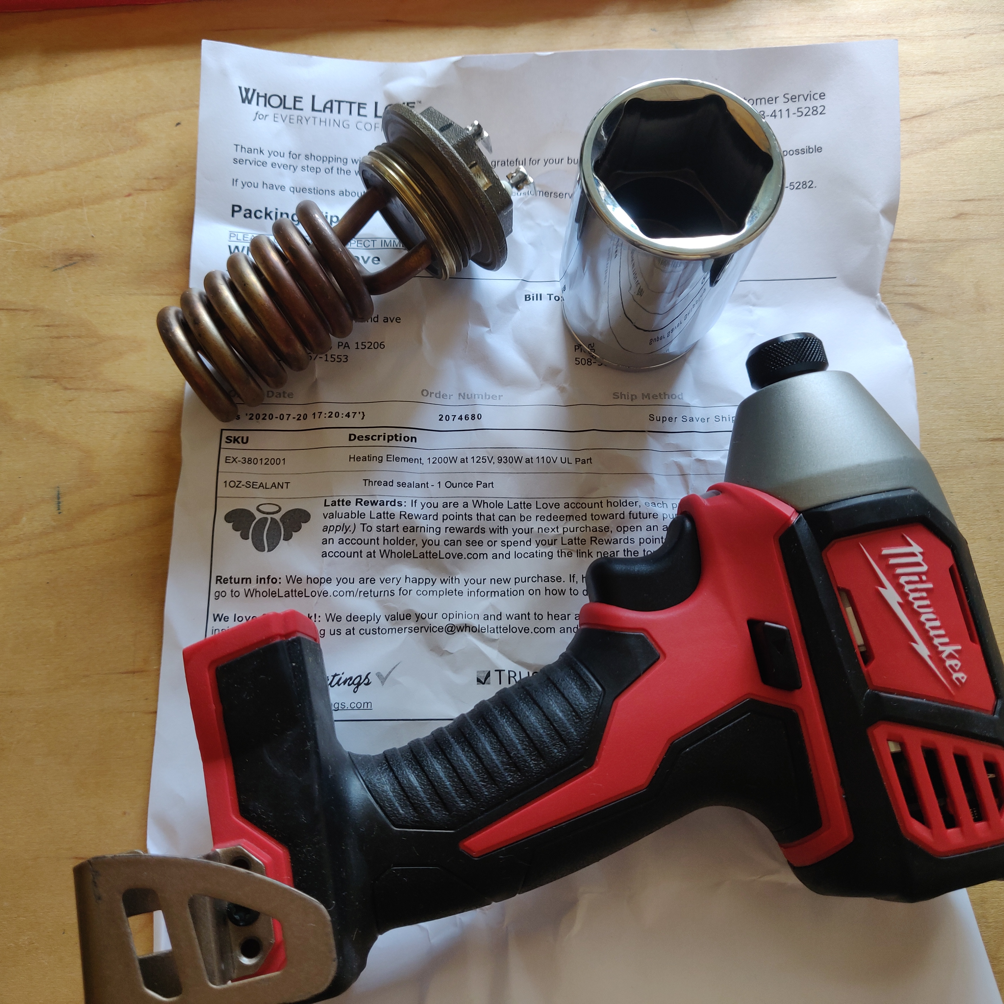 The impact driver is too small...